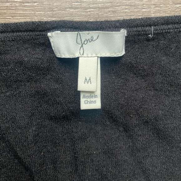 Joie Sweater Black Wool Silk Cashmere Blend Size Medium - Picture 3 of 4